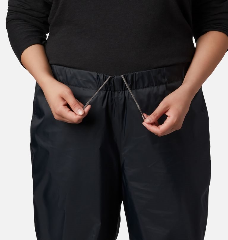 Women's Columbia Storm Surge Rain Pants Black | Plus Size CA-D01CA